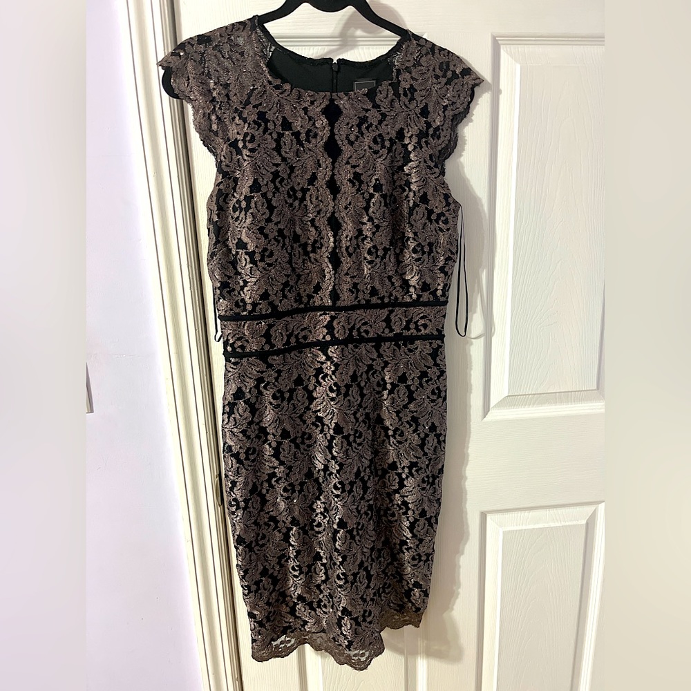 nightway dress, knee length, gorgeous to go out in, size 6, never worn